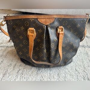 Louis Vuitton Monogram Palermo PM Shoulder Bag w/ Strap Brown